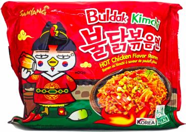 Instant-Nudeln - Buldak Kimchi - Hot Chicken Ramen (gebraten) von SamYang