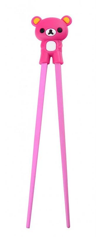 Chopsticks / Essstäbchen mit Kawaii Helfer - Pinker Bär