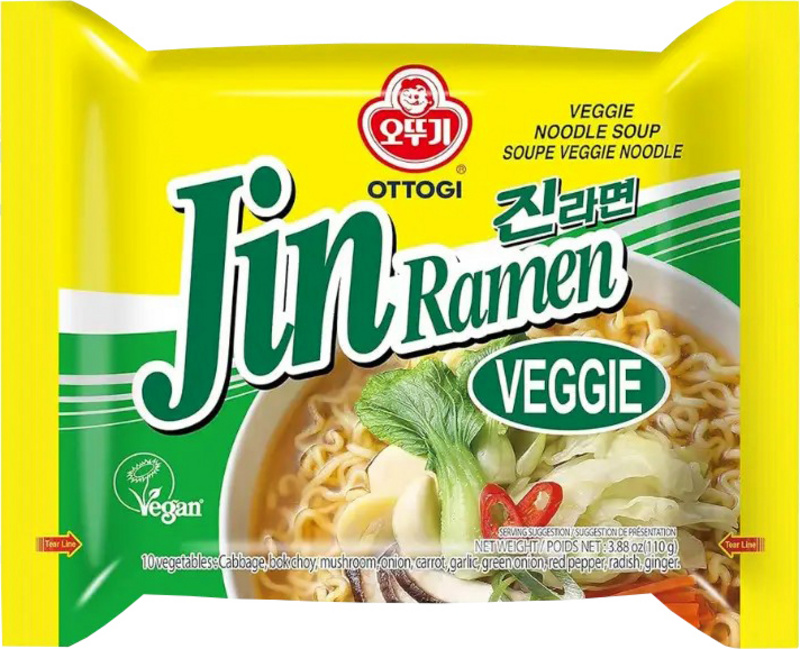 Koreanische Jin Ramen - Veggie von Ottogi