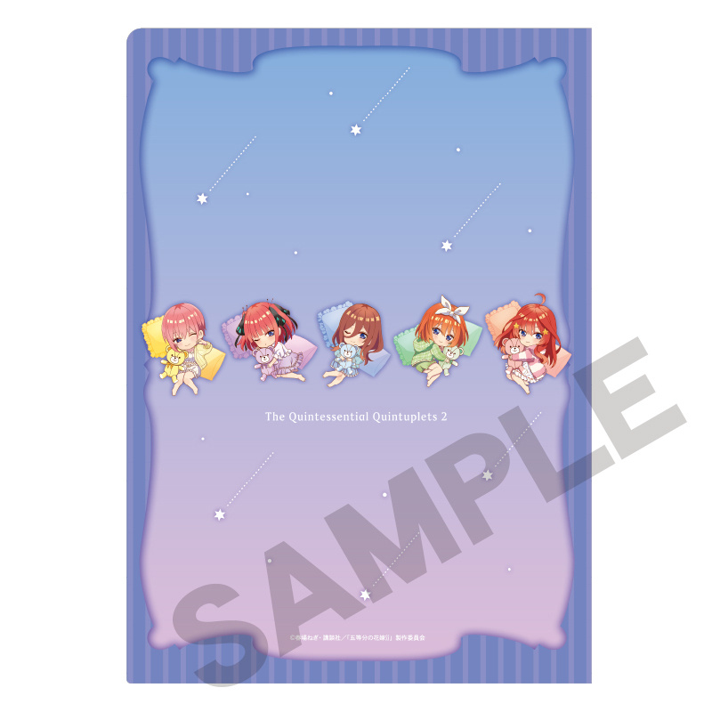 The Quintessential Quintuplets Season 2 (Purple Nobicolo) - Clear File / Aktenhülle - Crux