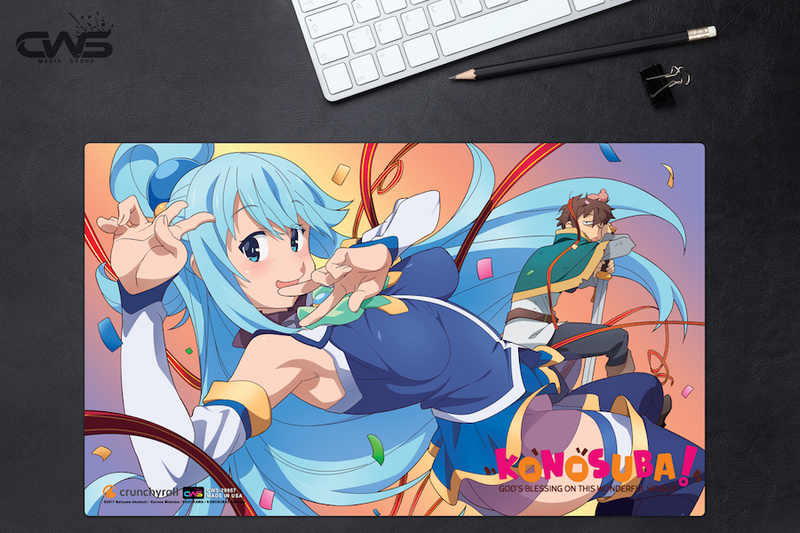 Aqua & Satou Kazuma - Schreibtischunterlage - mousepad - Konosuba - 29957