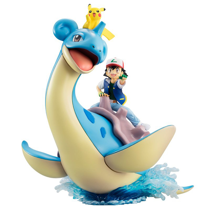 Ash Ketchum / Satoshi mit Pikachu und Lapras - Megahouse G.E.M.