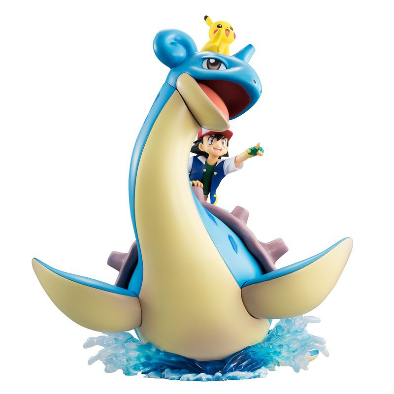 Ash Ketchum / Satoshi mit Pikachu und Lapras - Megahouse G.E.M.