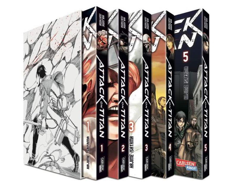 Attack On Titan 1-5 mit Schuber - Carlsen 