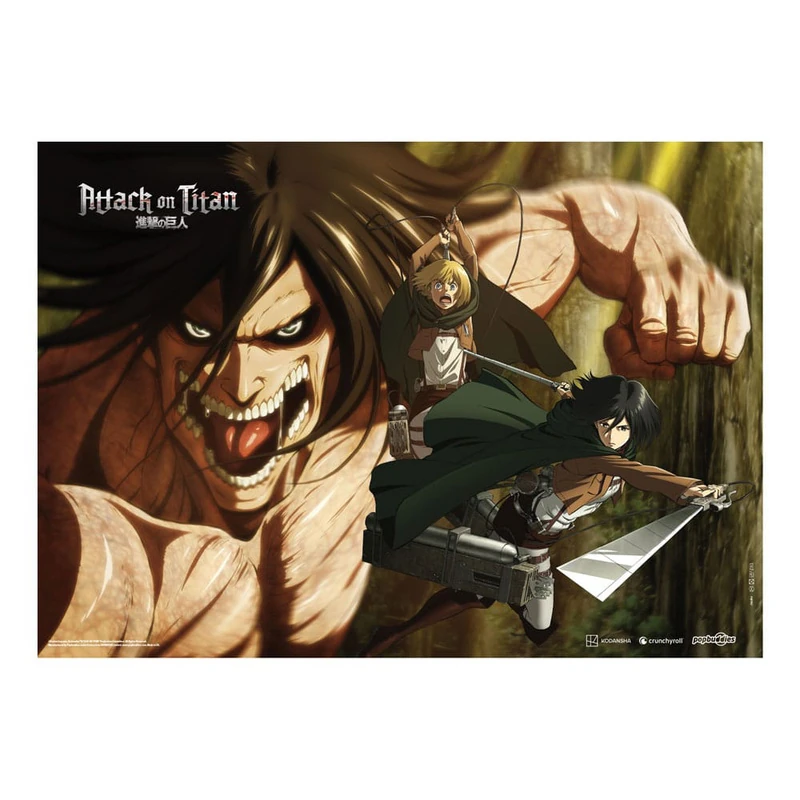 Fabric Poster - Attack On Titan - POPbuddies