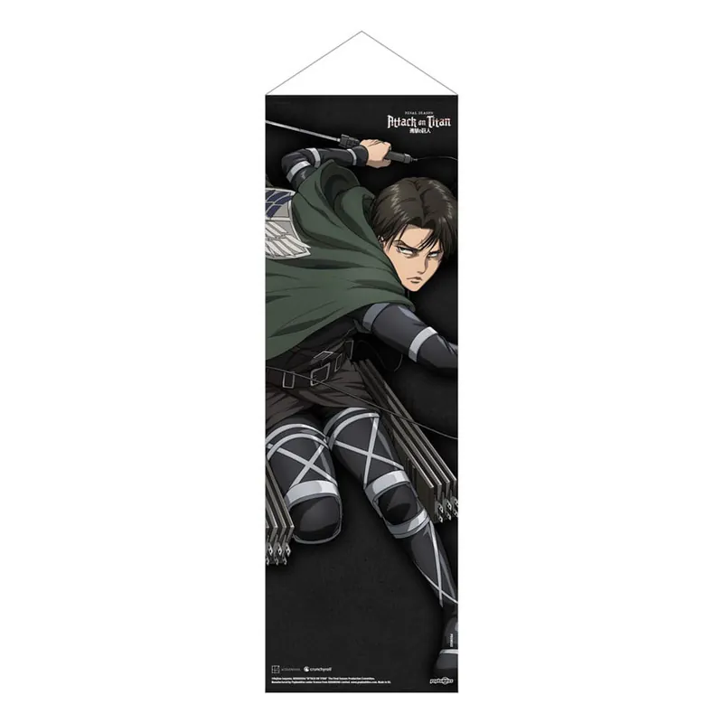 Levi - Attack on Titan - Slim Wall Scroll - POPbuddies