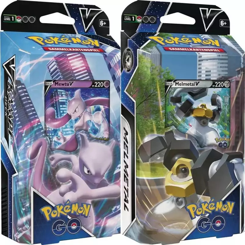 Pokemon TCG - Pokemon GO V-Kampfdeck - Mewtu-V/ Melmetal-V - Lucky Box (deutsch)