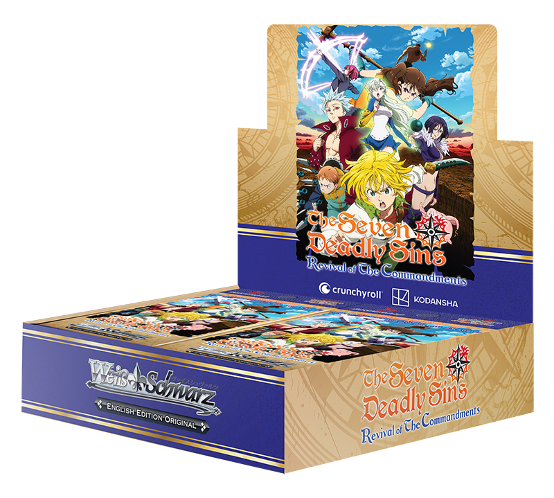 Weiss Schwarz - The Seven Deadly Sins - Revival of the Commandments - Booster Display (16 Booster mit je 9 Karten) - Englische Version