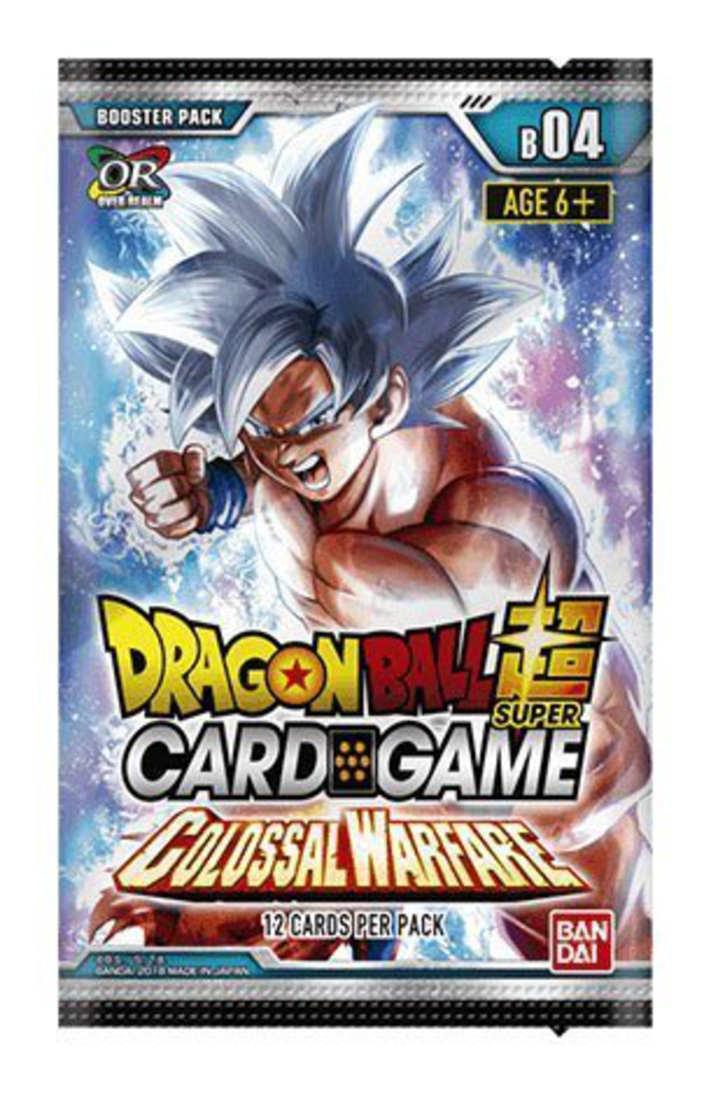 Colossal Warfare Booster Packung - Dragonball Super Card Game Season 4 (Englische Version) - 12 Karten