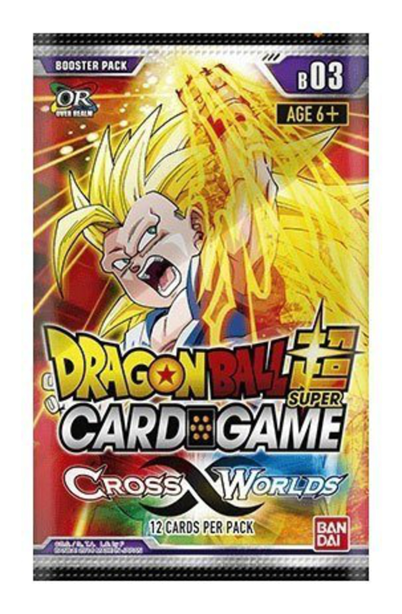 Cross Worlds Booster Display - Dragon Ball Super Card Game Season 3 (Englische Version) - 24 Booster mit je 12 Karten