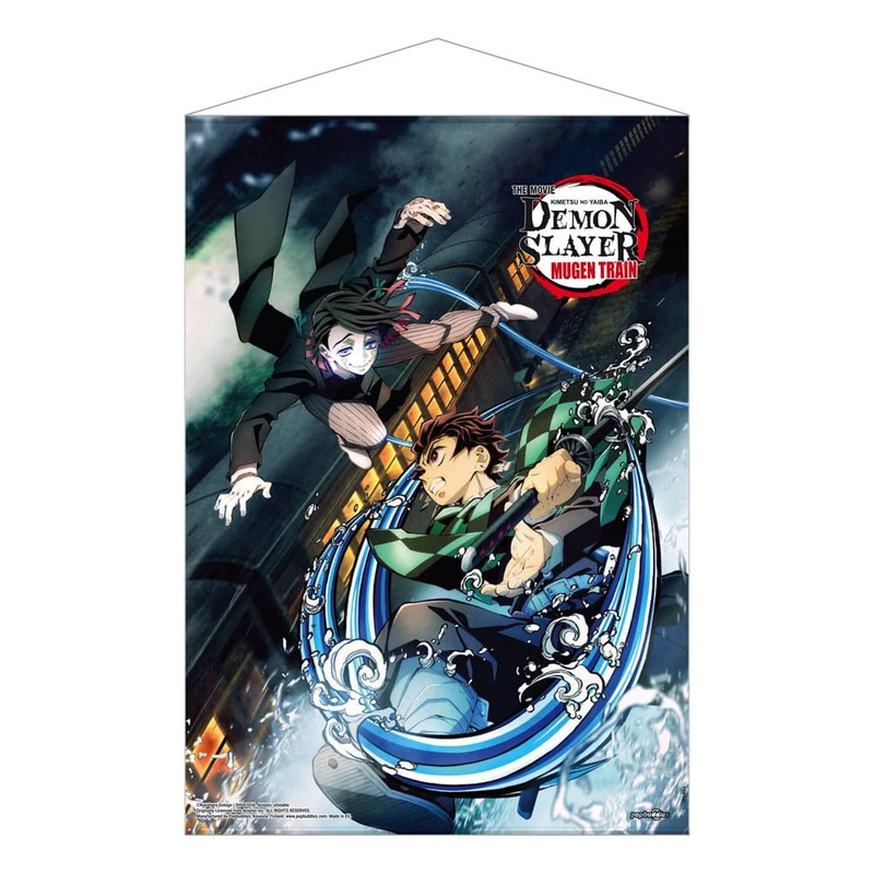 Demon Slayer - Wall-Scroll - Mugen Train Tanjiro vs Enmu - POPbuddies