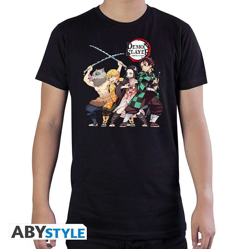 Demon Slayer - T-Shirt - Gruppen Motiv - Größe L - AbyStyle