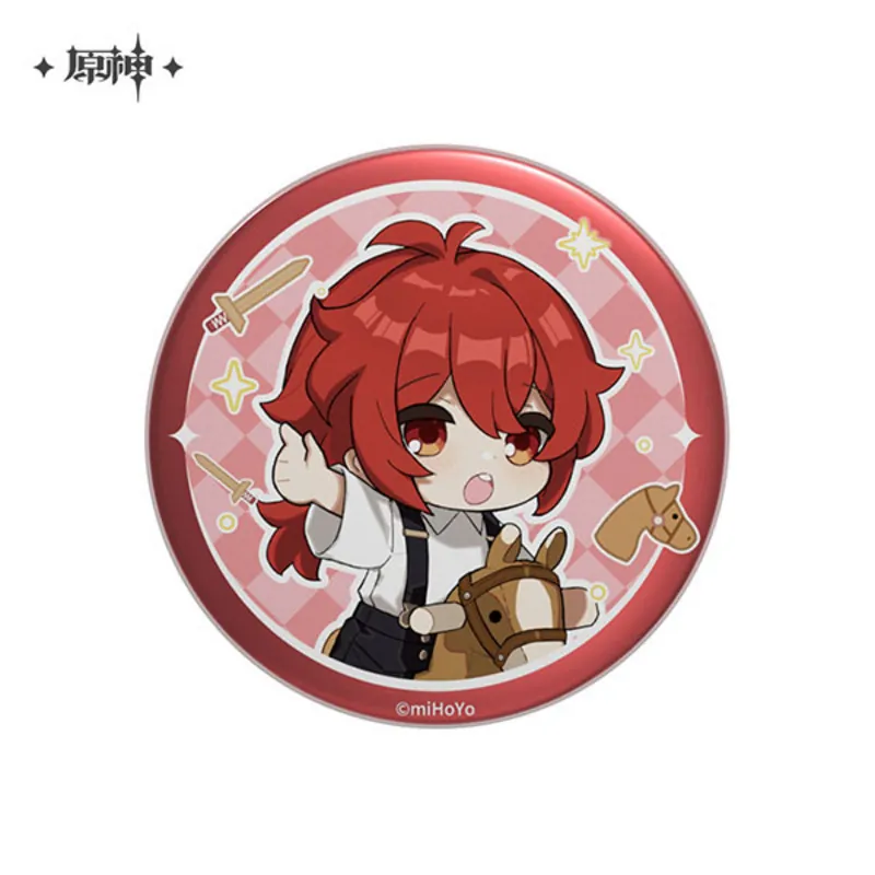 Diluc Chibi Ver. - Button - Genshin Impact- miHoYo