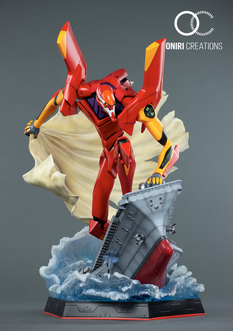 EVA-02 : FIRST APPEARANCE - Neon Genesis Evangelion - Resin Diorama - Oniri Créations