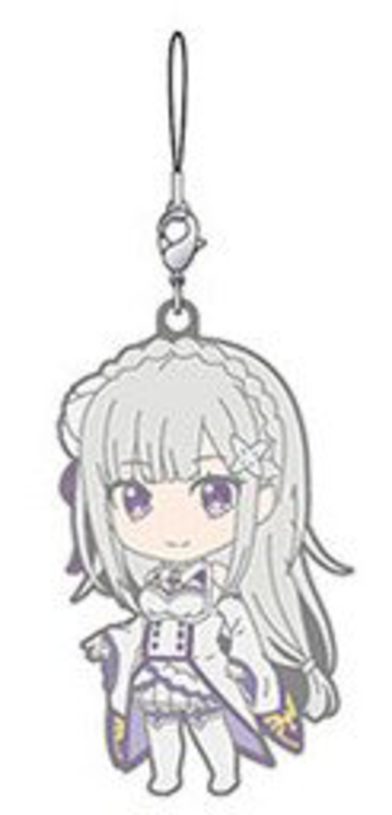 Emilia - Nendoroid Plus Re:Zero kara Hajimeru Isekai Seikatsu Trading Rubber Strap