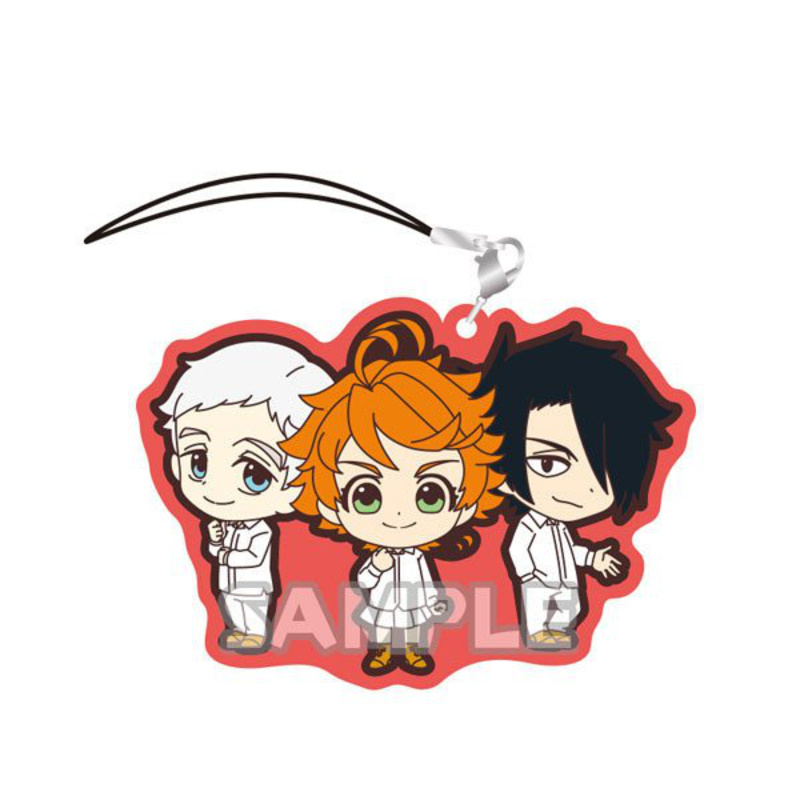 Emma, Norman und Ray - The promised Neverland Gummianhänger Duo