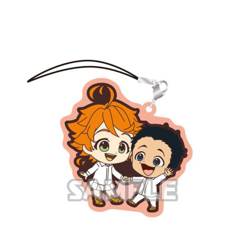 Emma und Phil - The promised Neverland Gummianhänger Duo