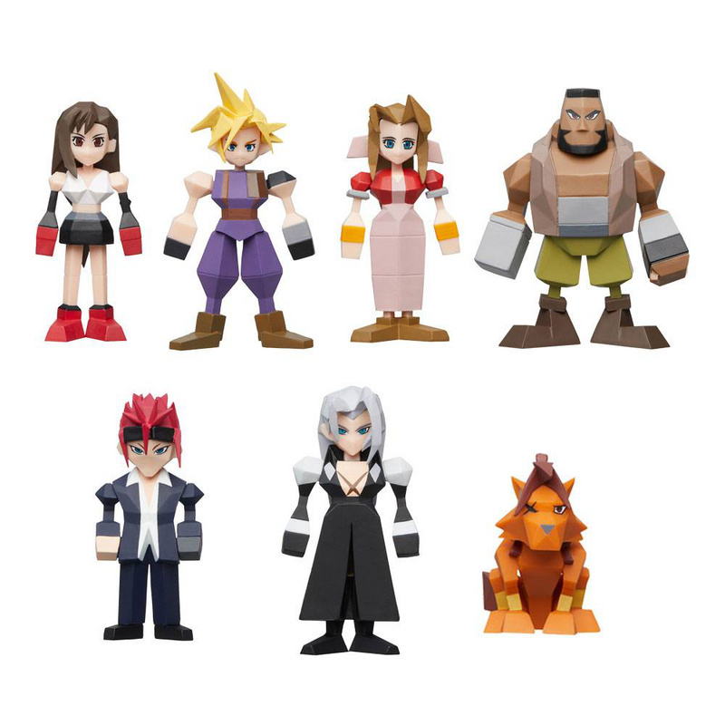 Final Fantasy VII - Polygon Figuren - Square Enix - Set (8)