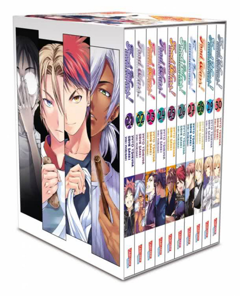 Food Wars - Shokugeki No Soma - Carlsen - Band 21 - 30 im Sammelschuber mit Extra