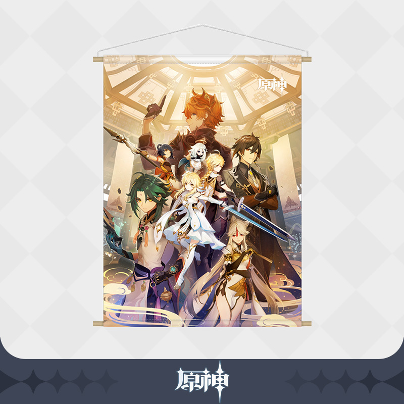 Genshin Impact (Theme Tapestry) - Golden House Final Battle - Wallscroll - miHoYo