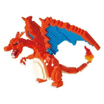 Glurak Charizard - Pokémon // Deluxe NANOBLOCK - NBPM-080