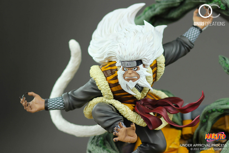 Hiruzen Sarutobi und Enma - Sandaime Hokage - the last fight - Oniri Creations