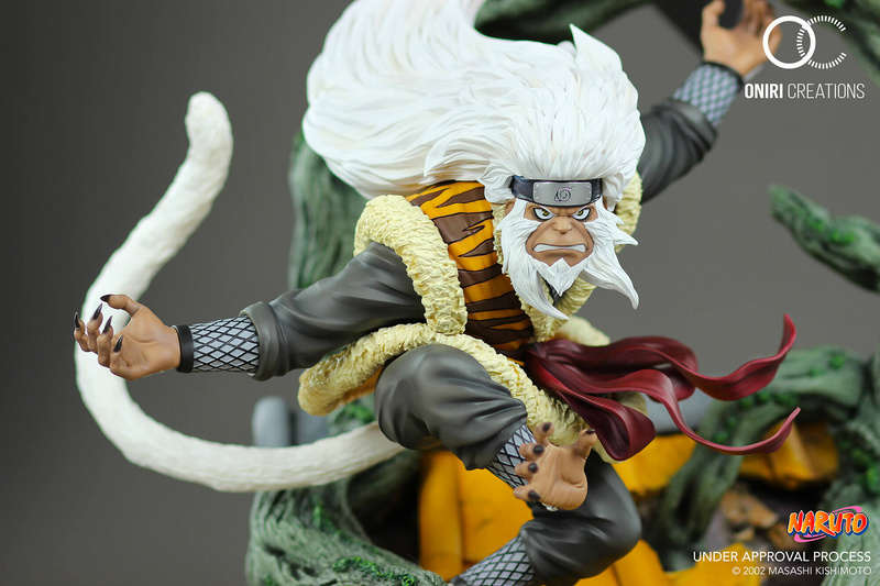 Hiruzen Sarutobi und Enma - Sandaime Hokage - the last fight - Oniri Creations