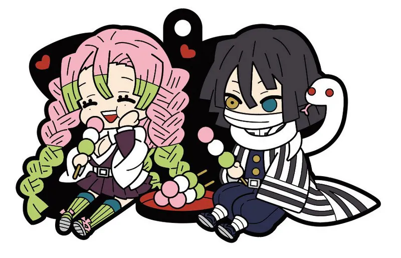 Iguro Obanai & Kanroji Mitsuri - Kimetsu no Yaiba - Buddy Collection Vol. 2 Gummi-Anhänger