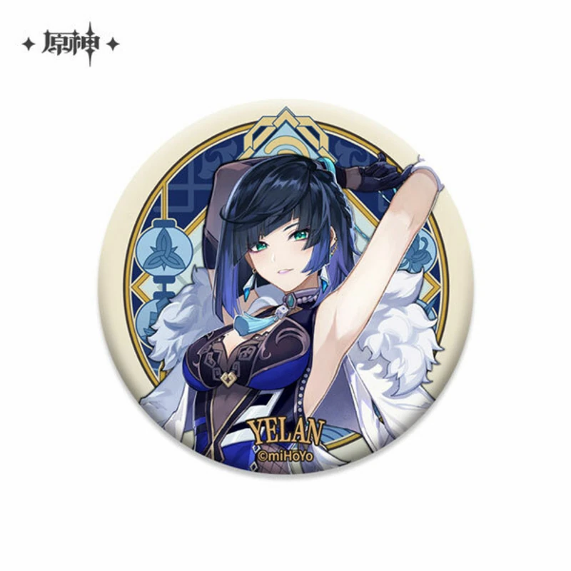 Yelan - Genshin Impact - Liyue Harbor Series Chara Can Badge