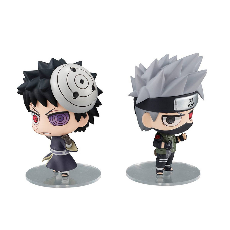 Kakashi Hatake und Obito Uchiha - Naruto Ninkai Taisen Set Chimi Mega Buddy Doppelpack - Megahouse