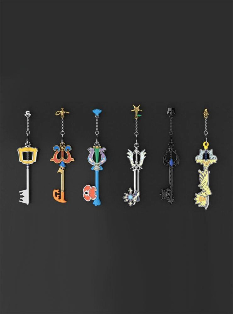 Key Blade Collection - 6er Set - Kingdom Hearts Diecast Anhänger 