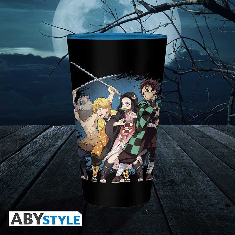 Demon Slayer - Großes 400 ml Glas - "Gruppe" - AbyStyle