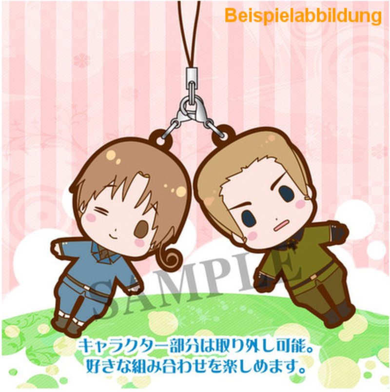 Komplettset mit 8 Anhängern - Hetalia Rubber Strap Collection Vol.1 Renewal Version