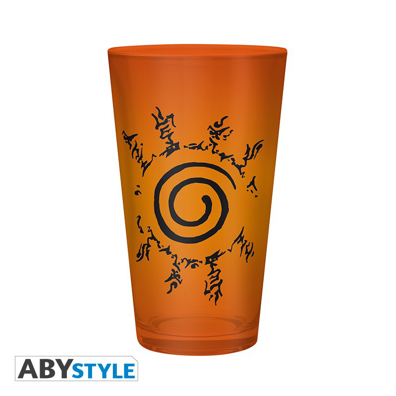 Konoha & Seal - Großes 400 ml Glas - Naruto Shippuden - AbyStyle