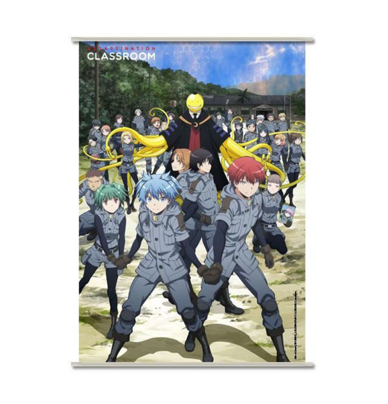 Koro und Schüler Kampfuniform - Assassination Classroom Wallscroll / Wandrolle - Sakami