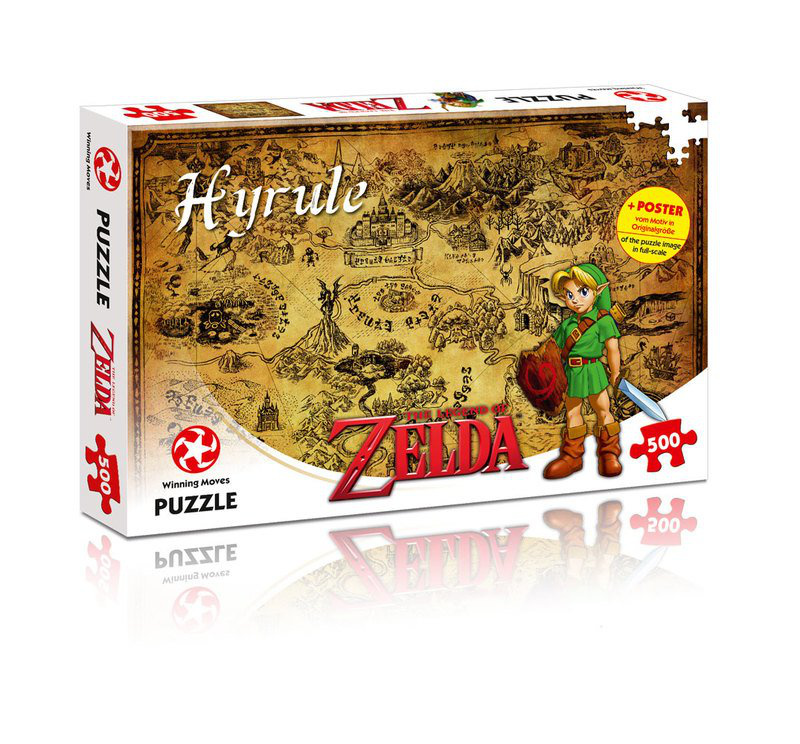 Legend of Zelda Puzzle - Hyrule Feld / Karte - 500 Teile