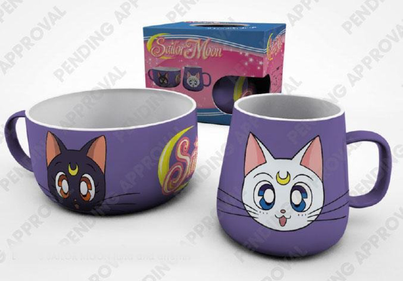 Luna und Artremis - Sailor Moon Frühstücks-Set Tasse+Schüssel - GYE