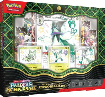 Pokémon TCG - Paldeas Schicksale - Premium Kollektion - Skelokrok ex/ Maskagato ex/ Bailonda ex (Sammelkartenspiel, deutsch)