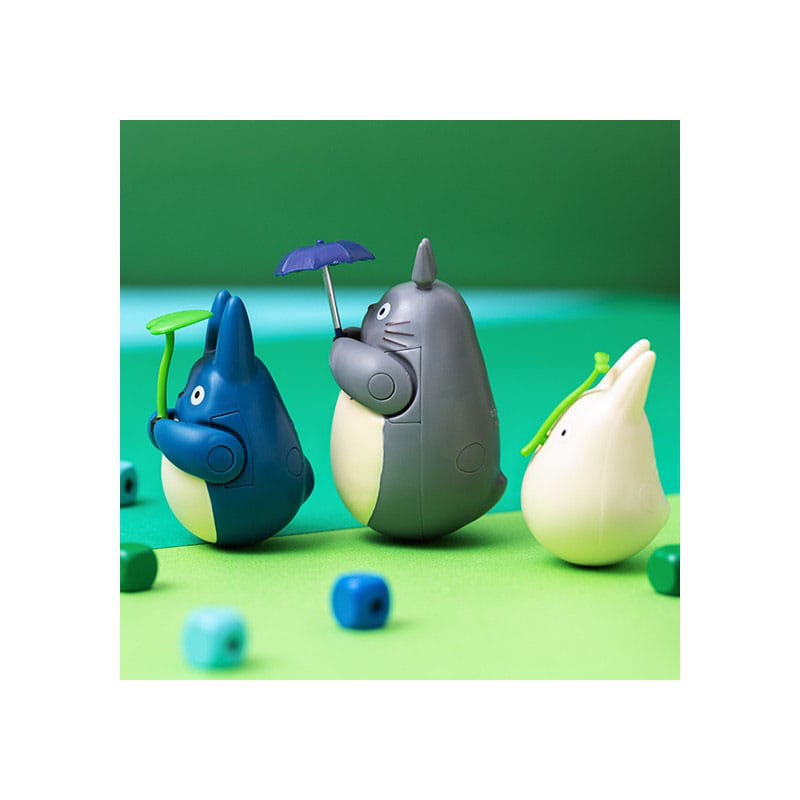 Mittlerer Totoro mit Blatt - Mein Nachbar Totoro - Figur mit rundem Boden - Semic [B-Ware]