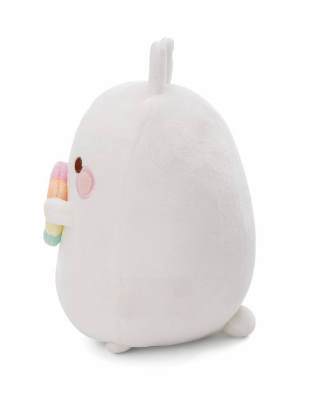 Molang mit Regenbogenblume (in Geschenkverpackung) - 16 cm Plüsch