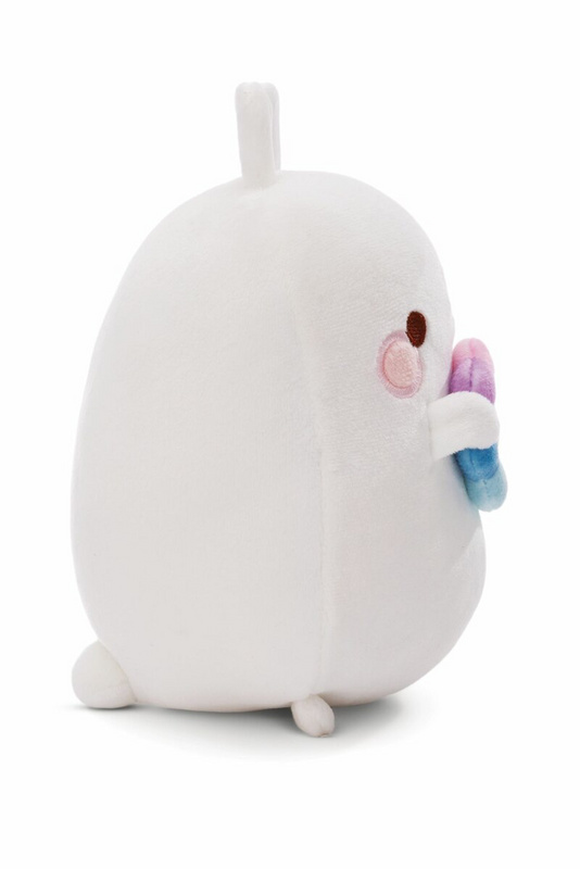 Molang mit Regenbogenblume (in Geschenkverpackung) - 16 cm Plüsch