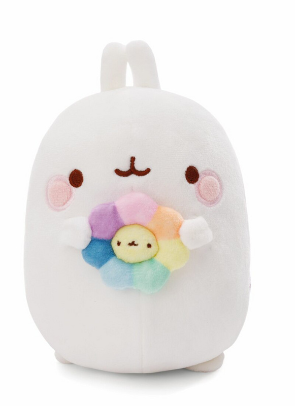 Molang mit Regenbogenblume (in Geschenkverpackung) - 24 cm Plüsch