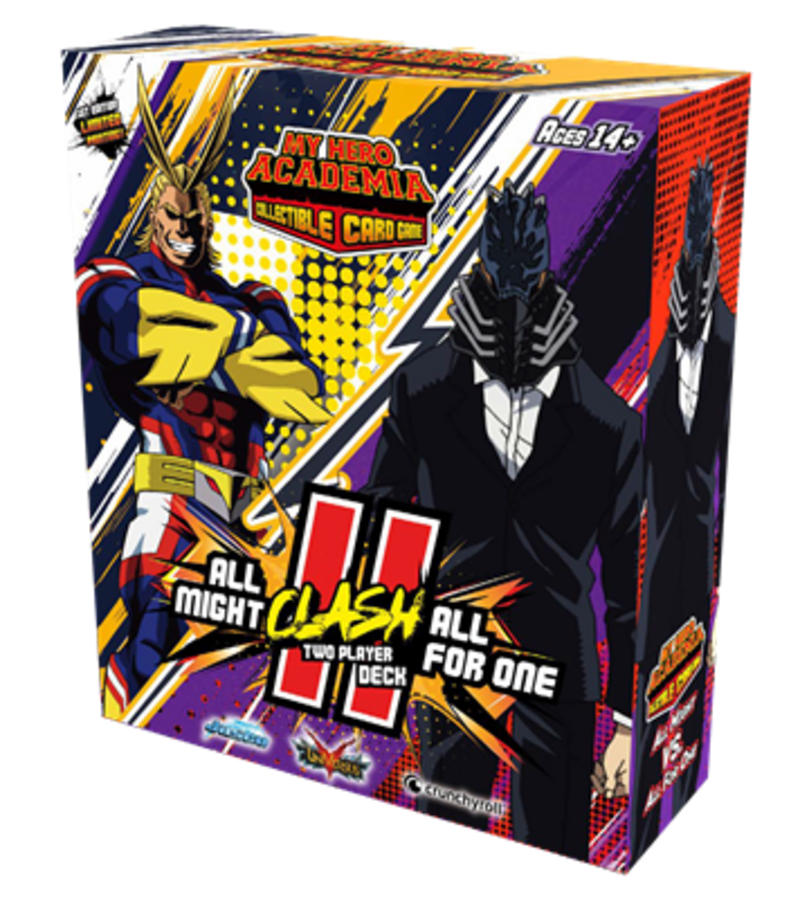 All Might vs. All for One - League of Villains - 2 Player Clash Deck - My Hero Academia Collectible Card Game