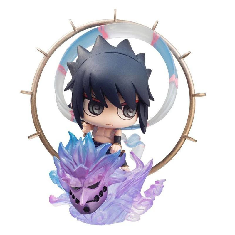 Naruto Uzumaki und Sasuke Uchiha - Fujin und Raijin Petit Chara Land Doppelpack - Megahouse