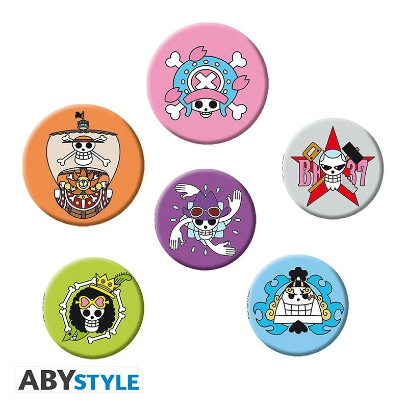 One Piece - Button Set (Skulls) - AbyStyle