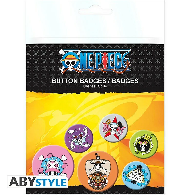 One Piece - Button Set (Skulls) - AbyStyle