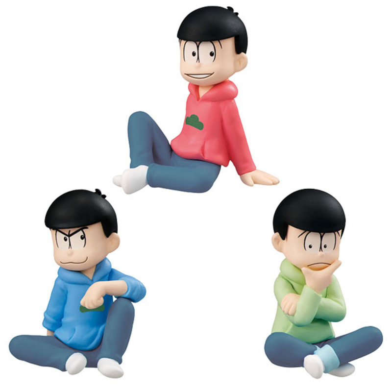 Osomatsu-san - Palmate Mini-Figuren Set - We are Family! (7 Figuren mit Tisch und Hintergrund)