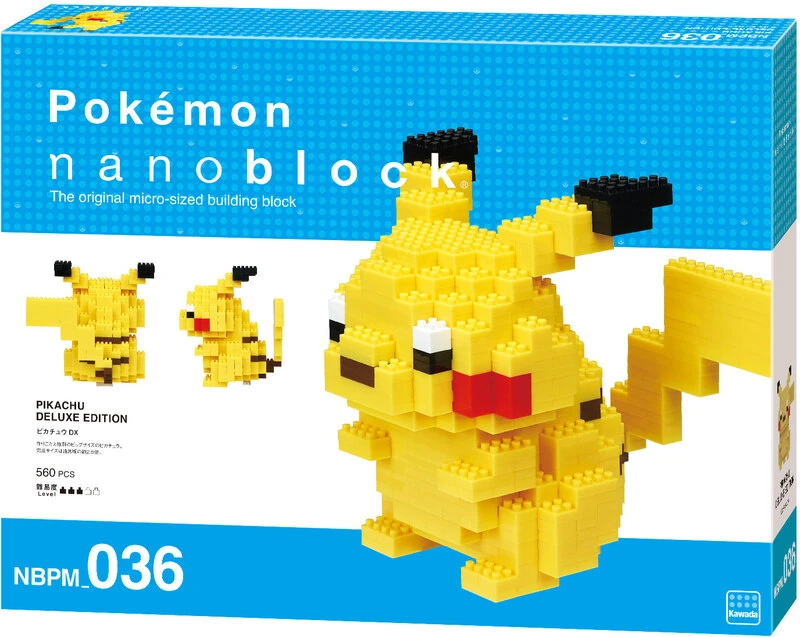 Pikachu - Pokémon // Deluxe NANOBLOCK - NBPM_036