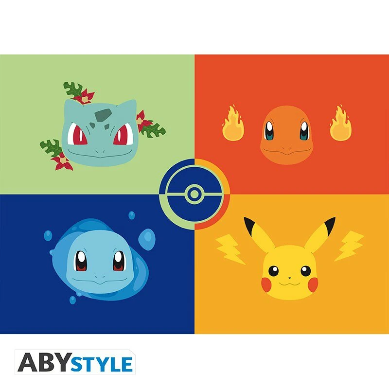 Pokémon - Postkarten - Gen 1 Starters - AbyStyle