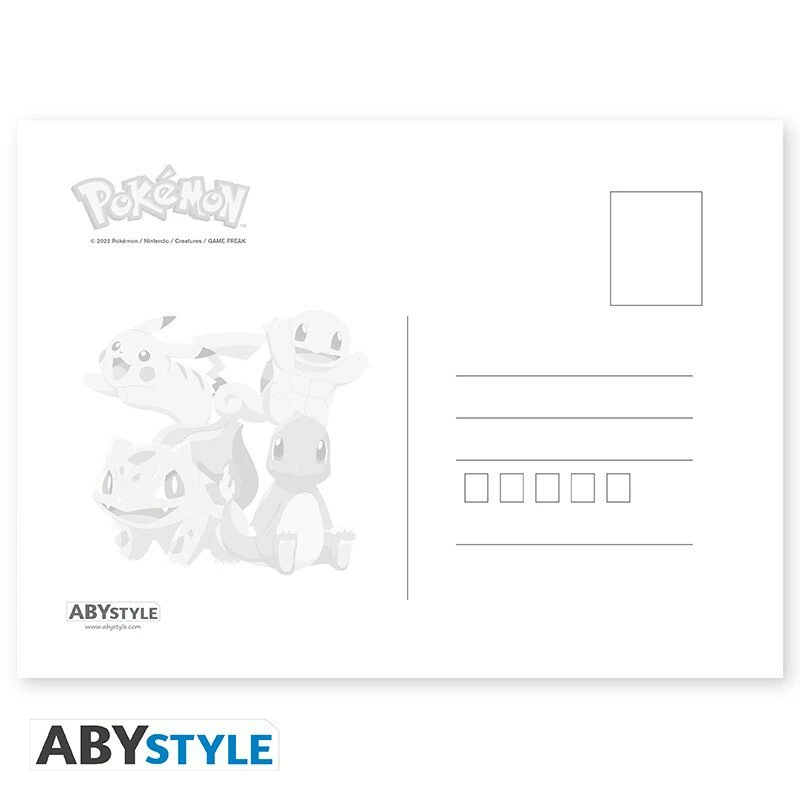 Pokémon - Postkarten - Gen 1 Starters - AbyStyle